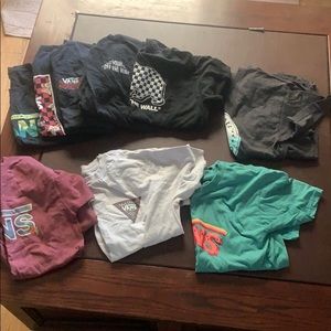 9 vans tshirts all brand new w/o tags